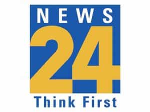 The logo of News 24 Think First