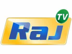 The logo of Raj TV