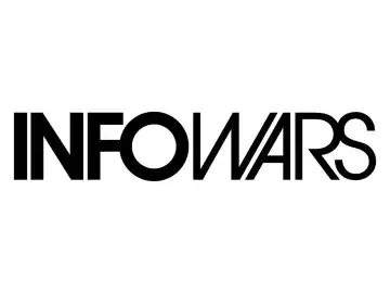 The logo of InfoWars TV