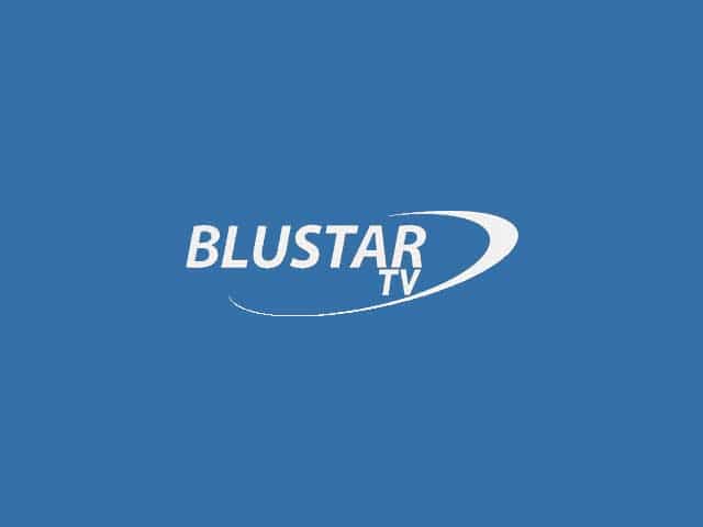 The logo of Blustar TV