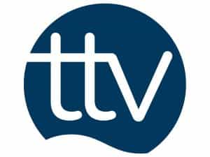 The logo of Tevere TV