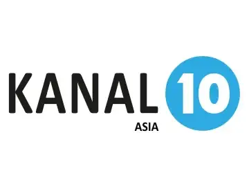 The logo of Kanal 10 Asia