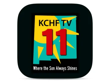 The logo of KCHF TV