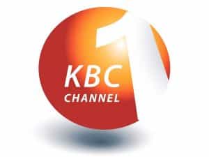 The logo of KBC Channel 1 TV