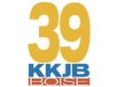 The logo of KKJB-TV