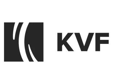 The logo of KVF 2 TV