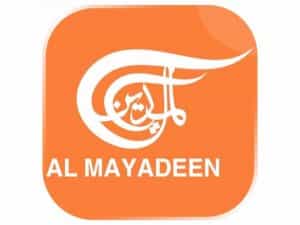 The logo of Al Mayadeen TV