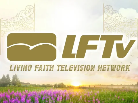 The logo of Living Faith TV