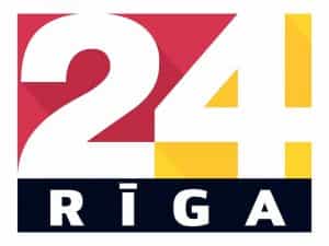 The logo of Riga TV 24