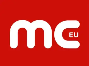 The logo of MC EU TV