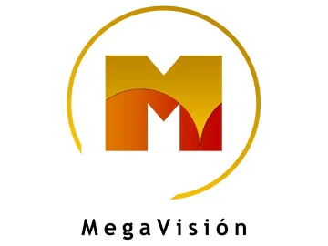 The logo of MegaVisión TV