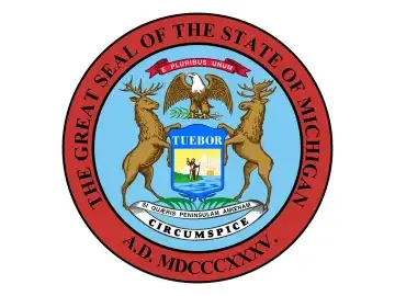 The logo of Michigan Senate TV