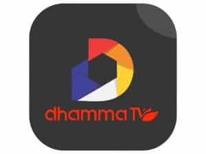 The logo of Dhamma TV 2