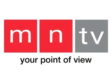 The logo of MNTV