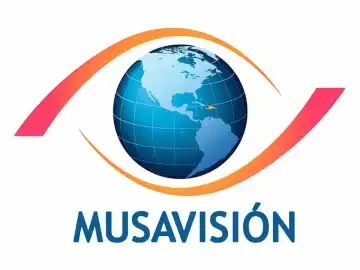 The logo of MusaVisión TV