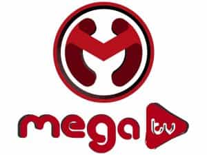 The logo of Mega TV