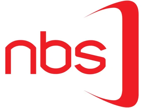 The logo of NBS TV