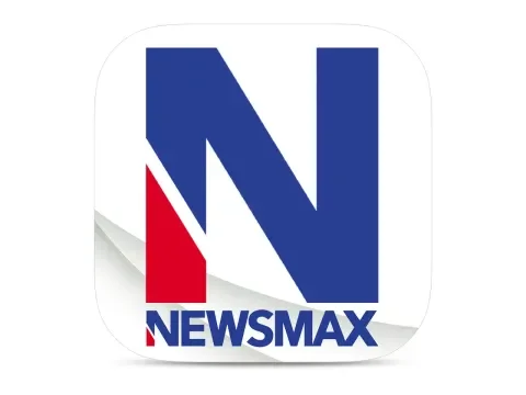 The logo of Newsmax TV