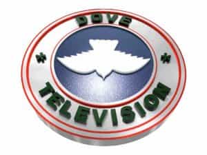 The logo of Dove TV