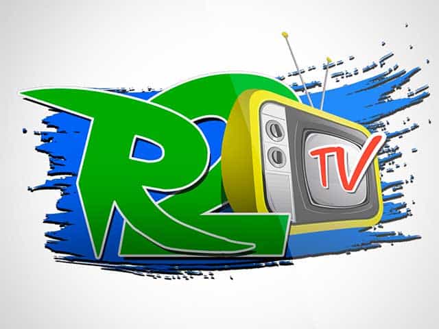 The logo of R2 TV