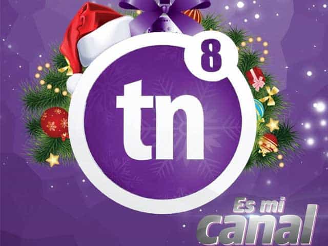 The logo of TN8 TV