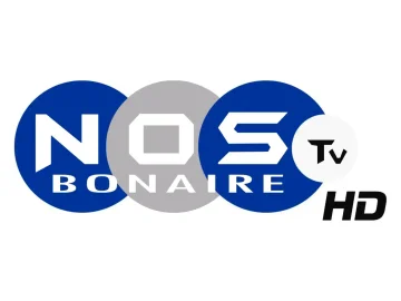 The logo of Nos TV Bonaire