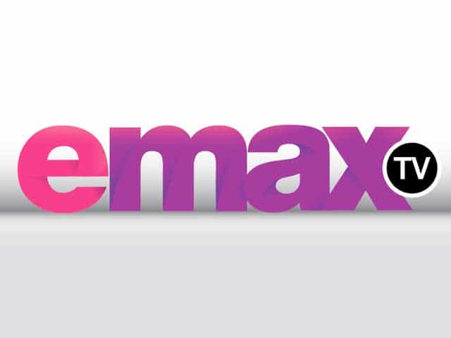 The logo of Emax TV