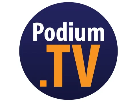 The logo of Podium TV