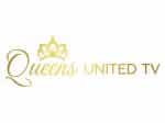 The logo of Queens United TV