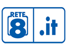 The logo of Rete 8