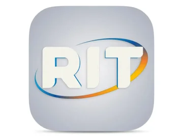 The logo of RIT TV
