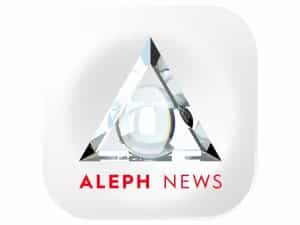 The logo of Aleph News