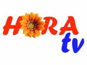 The logo of Hora TV
