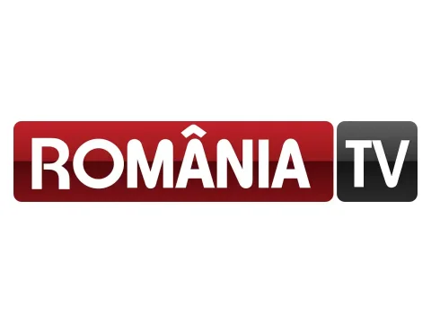 The logo of Rom TV