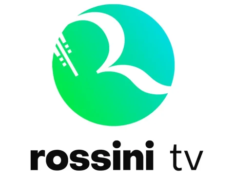 The logo of Rossini TV