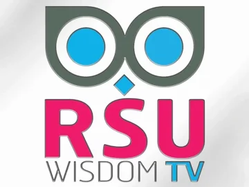 The logo of RSU Wisdom TV