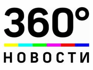 The logo of 360° Novosti