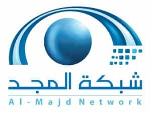 The logo of Almajd TV