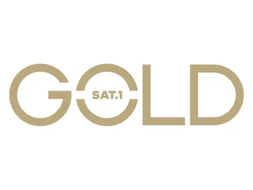 The logo of Sat.1 Gold