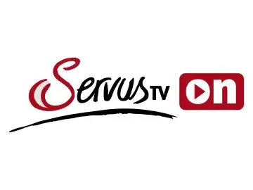 The logo of ServusTV