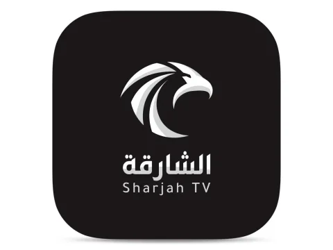 The logo of Sharjah TV