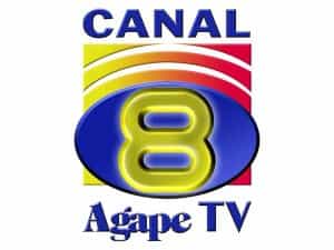 The logo of Agape TV Canal 8