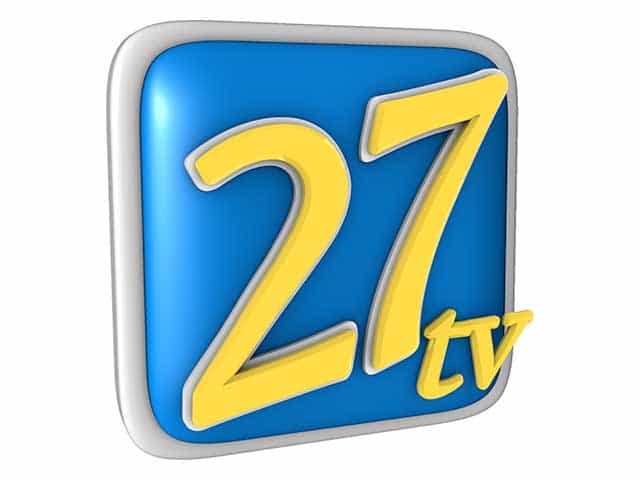 The logo of Canal 27