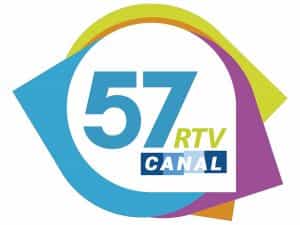 The logo of Canal 57