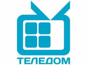The logo of Teledom TV