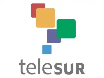 The logo of teleSUR