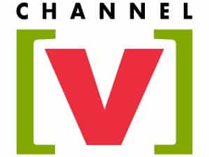 The logo of Channel V