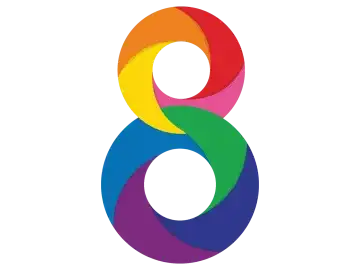 The logo of Thai 8 TV