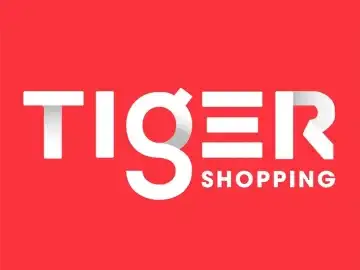 The logo of Tiger Shopping TV