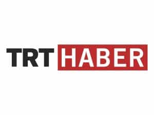 The logo of TRT Haber